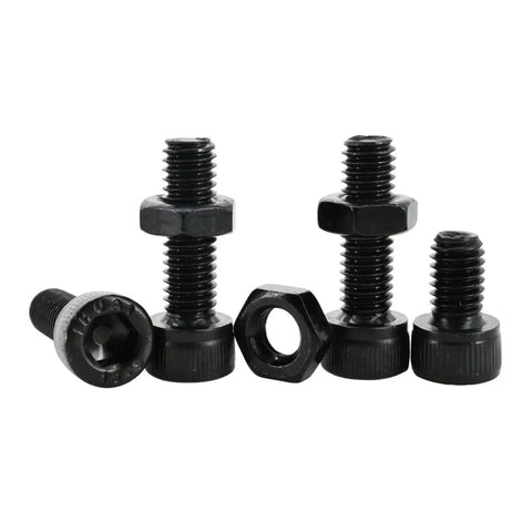 Beefed Up Alloy Steel 12.9 DIN912 Hex Socket Cap Bolts And Nuts Kit For M2 M3 M4 M5 M6 Heavy Duty Socket Head Fasteners Ideal For Machinery