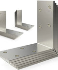 Hella Sturdy 15 Pack 3 X 3 Inch Galvanized Steel L Brackets Heavy Duty Corner Connectors for DIY projects.