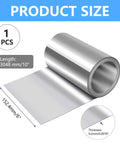 Aluminum Flashing Roll 6 Inch By 10 Foot 32 Gauge For Roofing Panels And DIY Projects Weatherproof Sealant Product Size Display
