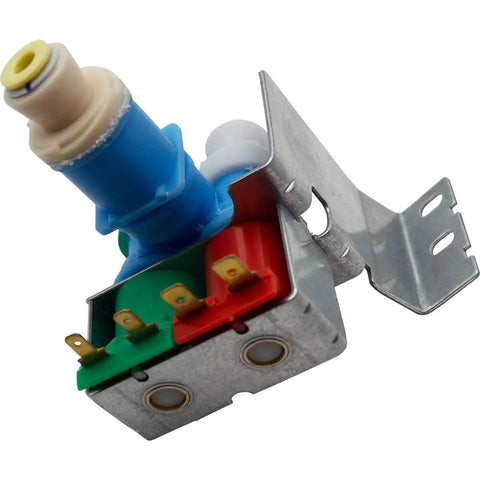 Side By Side Refrigerator Dual Water Inlet Valve Assembly Replacement Model Specific Blue Not Universal Fits W10408179 IMV708 AP5263471