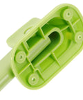 Close-up of light green plastic part of Foldable Table Legs Set Of 4 For Furniture And Laptop Desks Super Easy Setup And Removal Lightweight