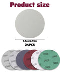 Grab These 24 Inch Round Sanding Discs For Drill With Multi Grit Set From Coarse To Ultra Smooth Finish showing 24 pieces in various grits.