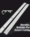 Guide Rail Connector Set For Track Saws Self Aligning Keeps Rails Straight For Long Cuts Fits Integrated TSlots And Most Rail Systems