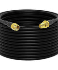 Coiled Beefy 49ft RG58 Pure Copper SMA Male to SMA Female Antenna Extension Cable for 3G 4G LTE Modems SDR Dongles Ham Radios