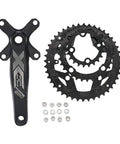 Beast Alloy 6061 Mountain Bike Crankset With Hollow Integrated Chainring And Detachable Sprocket side view