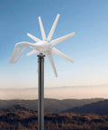 600W Wind Turbine Generator Kit 12V With 8 Blade Design Durable Nylon Blades Charge Controller Included Wind Power Generator