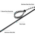 Heavy Duty Diving Pointer Stick For Scuba Signaling Aluminum Alloy Lobster Style Underwater Noise Maker With 7 Strand Parachute Lanyard