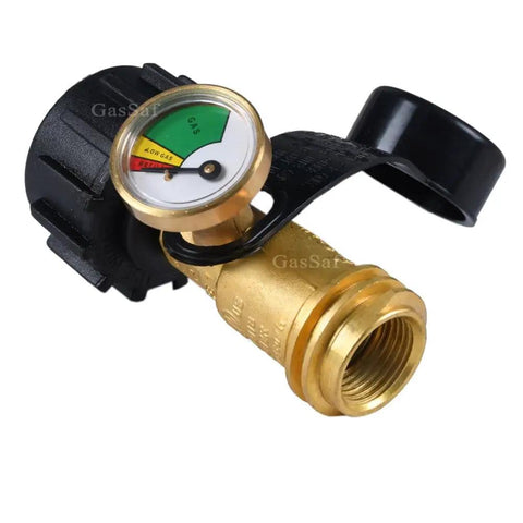 Propane Tank Gauge Level Indicator For 20 To 40 Pound Tanks With QCC1 Type1 Connection Easy Read Color Coded Dial