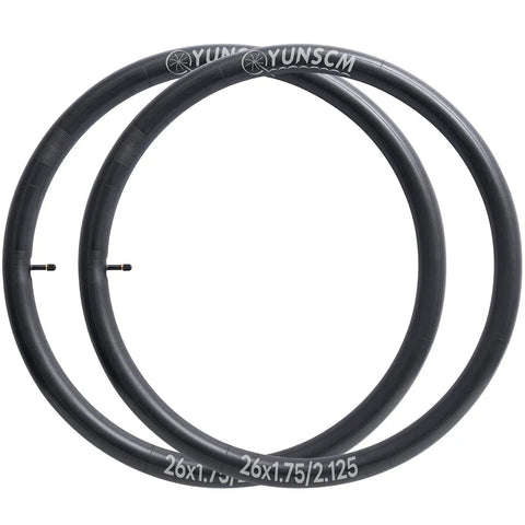 Two Pack 26 Inch Inner Tubes With Schrader Valve For 26 Inch Tires From 1.75 To 2.125 Road And Mountain Bike Compatible