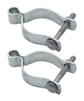 Two Pack Chain Link Fence Gate Post Hinge For Two And Three Eighths Inch OD Posts Galvanized Steel With Zinc Powder Coat