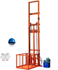 Heavy Duty Hydraulic Cargo Lift Built Hardcore For Shop Crews Loading Big Gear Solid Rust Resistant Steel with electric motor.