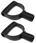 Two Pack D Shaped Spade Handle Replacement Grip For 28mm Shovels Grippy Comfortable Plastic Garden Tool Handle Easy Install