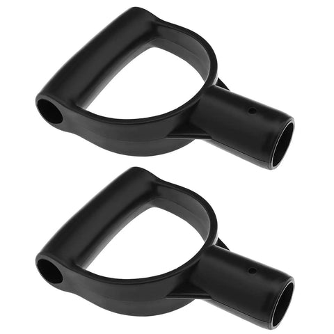 Two Pack D Shaped Spade Handle Replacement Grip For 28mm Shovels Grippy Comfortable Plastic Garden Tool Handle Easy Install