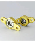 Four Pack Micro Pillow Block Bearings KFL05 10 Zinc Alloy Housing Steel Inserts Copper Pedestal For 5 10mm Bore, two bearings