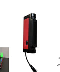 Red and black Dual Wavelength UV Flashlight For TLC Analysis And Fluorescent Minerals Rocks 254nm Shortwave 365nm Longwave Portable