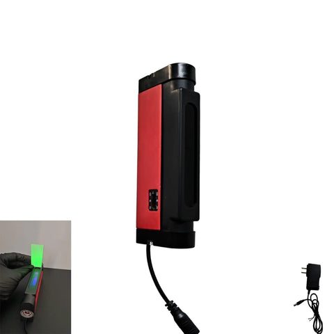 Red and black Dual Wavelength UV Flashlight For TLC Analysis And Fluorescent Minerals Rocks 254nm Shortwave 365nm Longwave Portable