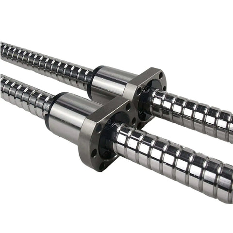 C5 Grade 32mm Ball Screw SFU3205 with nut and BK25 angular bearing end supports, 2950mm length, 5mm lead for CNC machines