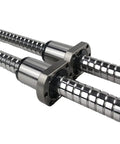 Rock Solid C5 Ground Ball Screw 20 Millimeter Diameter 5 Millimeter Pitch 94 Inch Long Linear Motion Shaft With Matching Ball Nut.