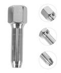 Close-up of nozzle from Two Piece Grease Tool Kit With Steel Tip Nozzles For Precision Greasing Pro Grade Easy Maintenance Heavy Duty