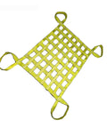 Yellow Hanging Net Lifting Sling For Outdoor Hoists Tough As Nails Heavy Duty Nylon Dock Netting 4x4m With 20cm Mesh 3.5 Ton Load