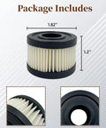 Air Compressor Filter Element 2 Pack Replaces 70243712 Fits Ingersoll Rand 1WF72 4YW07 SS3 dimensions and close-ups