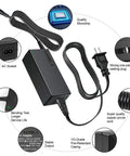 12V 5A Power Supply Adapter 120V AC To DC 12V 60W With 5.5x2.1mm Jack feature details and components