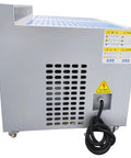 Heavy Duty Metal Working Downdraft Table With Side Suction Plate And Dust Collection Drum For Welding Grind Stations 2.2KW 220V Industrial Fume Extractor main unit rear view