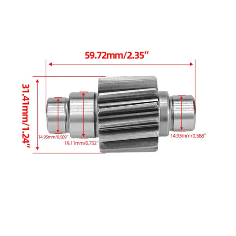 Beefed-Up High-Performance Final Drive Gear Set For GY6 150cc 180cc 200cc Scooters Moped ATV Go Kart 15 To 38T Upgrade Kit dimensions