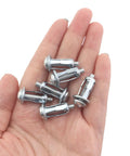 24 Piece Hollow Wall Anchor Kit M4x20 Petal Type Expansion Screws Aluminum For Thin Walls 0 To 5 Mm in hand