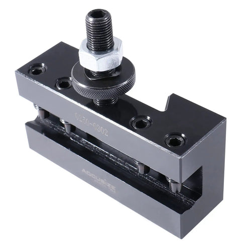 CXA Quick Change Tool Post Holder For Three Quarter Inch Tools, Style No 2 steel construction viewed from an angle