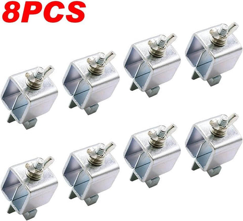 8 pcs butt welding clamps for edge to edge welds, auto body sheet metal clips, small welding clamps tack, steel with zinc plating