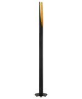 Barbotto 53.86 Inch LED Floor Lamp With Foot Switch Matte Black Gold Interior Plug In Lighting For Living Room Bedroom Dorm And Office Non Dimmable For Cozy Modern Pads