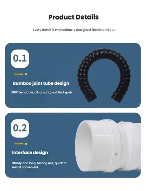 Top Shelf Soldering Smoke Fume Extractor With Adjustable Valve And Flexible Exhaust Vent Hose, black 360° bendable bamboo joint tube design
