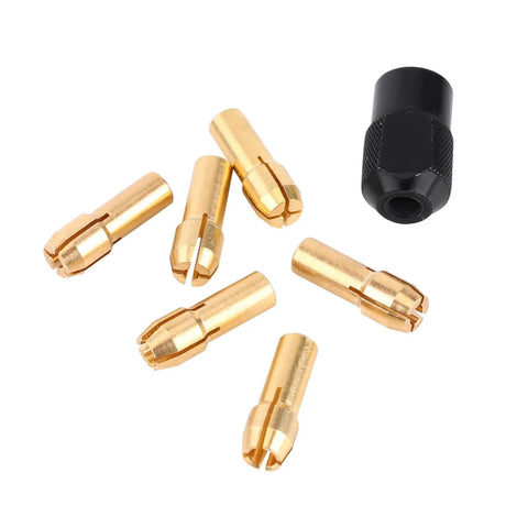 Premium High Performance Collet Chuck Sleeves Set With Multi Size Options Ranging From 1mm To 3.2mm And Easy Fit Black Cap for diverse tool projects.