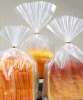 Gold Twist Ties For Treat Bags 750 Pcs Bulk Party Favor Bags Gift Bags Cookie Bags Cellophane Bags 3.94 Inch Length sealing bags