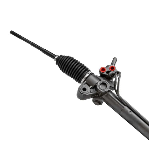 Hydraulic Rack And Pinion Steering Assembly For 2010 2015 Chevrolet Equinox And 2010 2017 GMC Terrain Replacement Complete Power Steering Rack Pinion Kit For 3.0L And 3.6L Engines Direct Fit Plug And Play Premium Replacement Not For Electric Rack close-up view