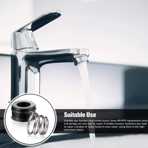 Faucet Repair Seat And Spring Kit Eight Piece Set For Single Handle Faucets Includes Four Seats And Four Springs Stem Assembly