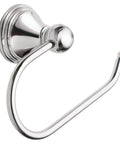 Preston Collection Chrome Single Post Toilet Paper Holder For Wall Mount No Fuss Easy Install Toilet Tissue Storage Sleek Chrome Finish Modern Bathroom Accessory DN8408CH side view