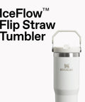 Heavy Duty 30 Oz Vacuum Insulated Tumbler With Flip Straw Lid for easy drinking on the go.
