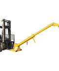 Heavy Duty Forklift Telescopic Boom With Adjustable Tilt And 6600 LBS Rock Solid Mobile Crane Kit mounted on a forklift.