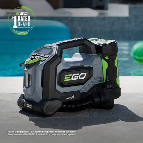 160 PSI Compact Tire Inflator With High Pressure And High Volume Modes Memory Presets For Four PSI outdoor view