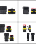 Awesome 800 Pc Weather Pack Kit With 1 To 6 Pin Connectors For Auto Marine Wiring Setup Featuring Super Tough Sealed Housings And Premium Brass Contacts to view