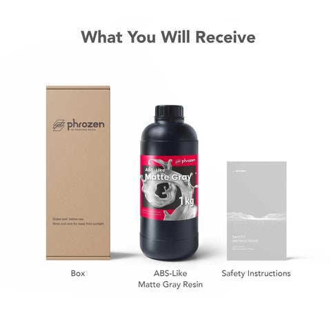 Top Shelf Abs Look Matte Gray Resin For 3D Printers Featuring Fast Uv Curing Photopolymer Zero Hassle For Everyday Modeling And Prototyping Low Odor Tough As Nails One Kg Bottle