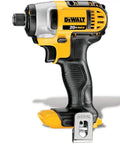 Cordless 20V Max Impact Driver One Quarter Inch Tool Only Model DCF885B With Compact 5.55 Inch Length Three LED Work Lights