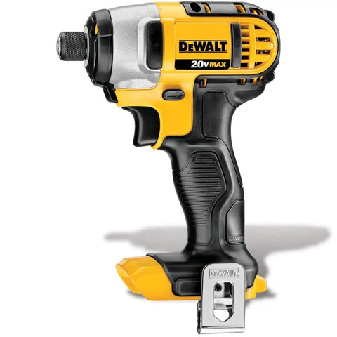 Cordless 20V Max Impact Driver One Quarter Inch Tool Only Model DCF885B With Compact 5.55 Inch Length Three LED Work Lights