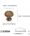 10 Pack Antique Brass Kitchen Cabinet Knobs Set With Retro Drawer Hardware Aged Bronze Zinc Alloy Handles with screws shown