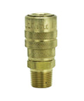 3/8 Inch MNPT M Style Quick Change Coupler For Air Tools, Handles Up To 300 PSI, Delivers About 40 SCFM, brass body