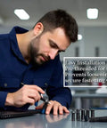 Professional Grade Black Bottom Case Screws For Asus Tuf Gaming A15 F15 Fa507 Fx507 Notebook Assembly Kit on a workshop table.