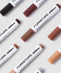 12 Color Wood Marker Set For Furniture Repair, Scratch Cover And Stain Pen Kit For Easy Touch Up, assorted markers on display