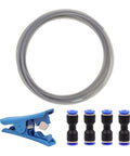 Ultra Smooth PTFE Teflon Tube Kit With 16.4 Ft Tubing, Cutter And Four Extension Connectors For Bambu Lab A1 P1 X1 K1 AD5M Series 3D Printers